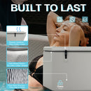 Inflatable Reclining Ice Bath Tub - 120 Gal Grey