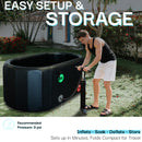 Inflatable Oval Ice Bath Tub - 115 Gal Black