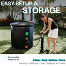 Inflatable Round Ice Bath Tub - 130 Gal Black