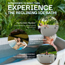 Inflatable Reclining Ice Bath Tub - 120 Gal Grey