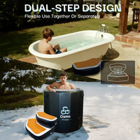 Inflatable Detachable 2-Tier Step for Ice Bath Tubs