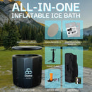 Inflatable Round Ice Bath Tub - 130 Gal Black
