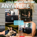 Inflatable Oval Ice Bath Tub - 115 Gal Black