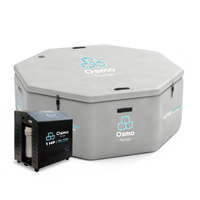 Inflatable Octagonal Ice Bath Tub with 1 HP Water Chiller