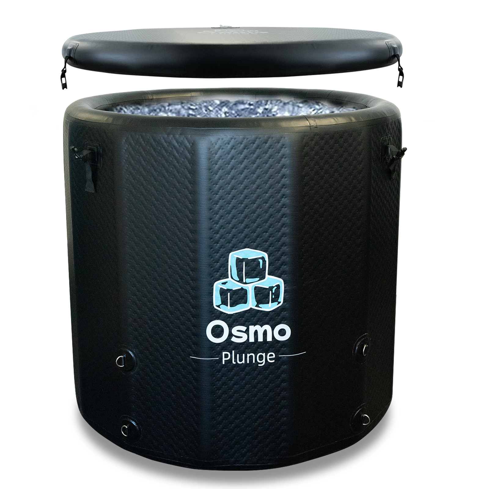 Inflatable Round Ice Bath Tub - 130 Gal Black