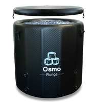 Inflatable Round Ice Bath Tub - 130 Gal Black