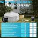 Inflatable Octagonal Ice Bath Tub with 1 HP Water Chiller