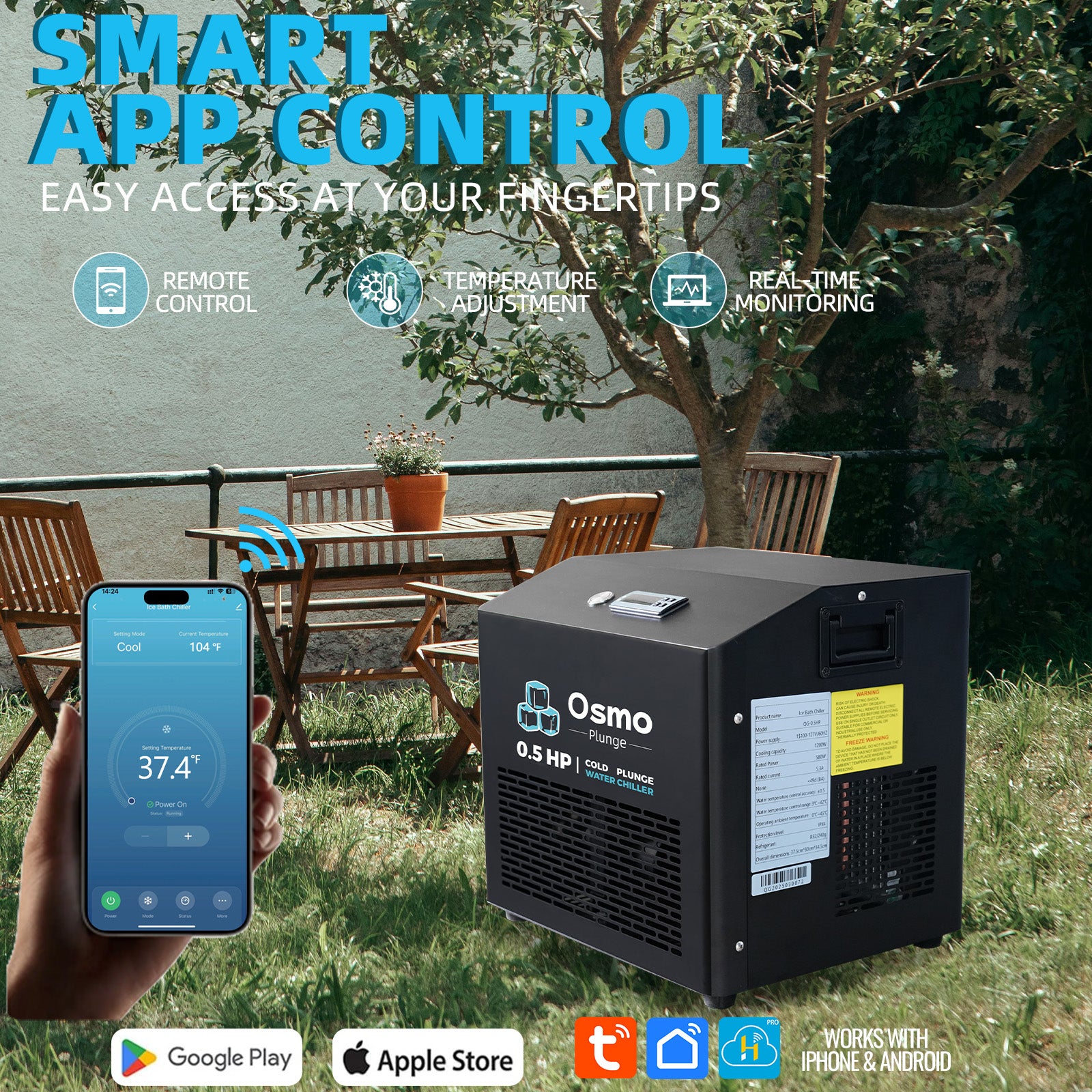 1/2 HP Ice Bath Chiller Cold Plunge Fast Cooling