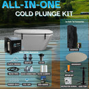 Inflatable Slanted-edge Ice Bath Tub with 1 HP Water Chiller