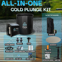 Inflatable Round Ice Bath Tub with 1 HP Water Chiller