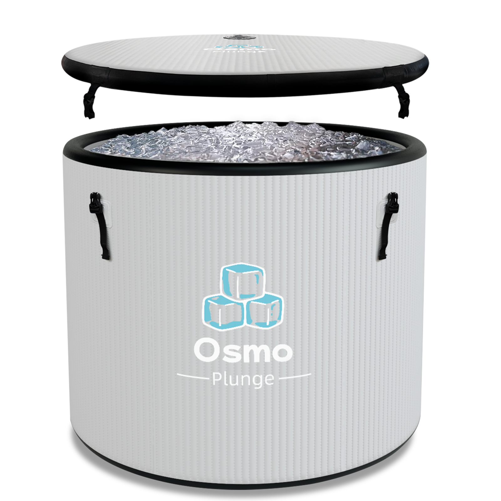 Inflatable Round Ice Bath Tub - 115 Gal Grey