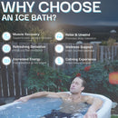 Inflatable Reclining Ice Bath Tub - 120 Gal Grey