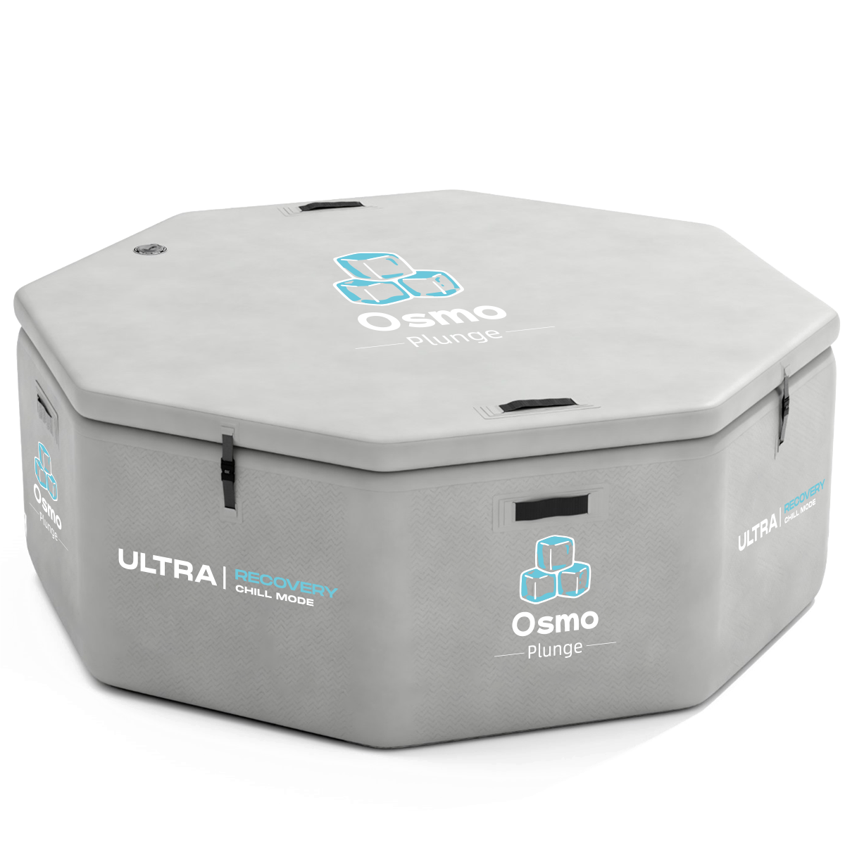 Inflatable Octagonal Ice Bath Tub - 660 Gal Grey