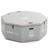 Inflatable Octagonal Ice Bath Tub - 660 Gal Grey